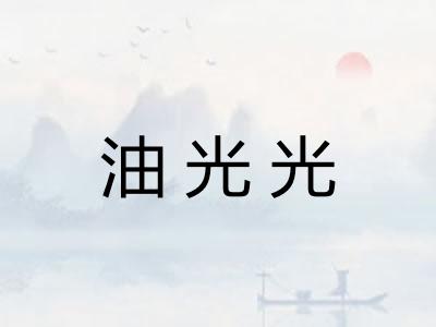 油光光