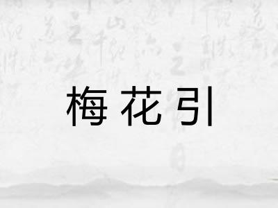 梅花引 梅花引