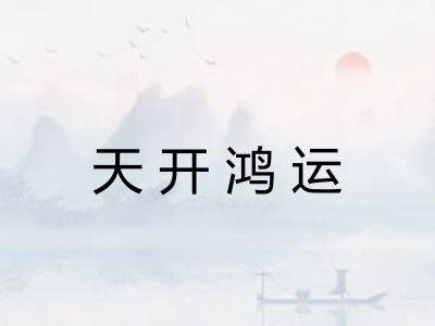 天开鸿运