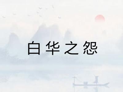 白华之怨