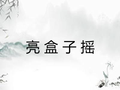 亮盒子摇 亮盒子摇