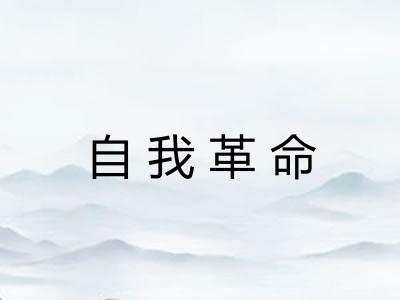 自我革命