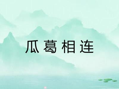 瓜葛相连 瓜葛相连