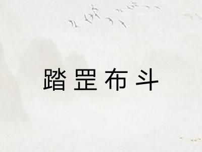 踏罡布斗 踏罡布斗