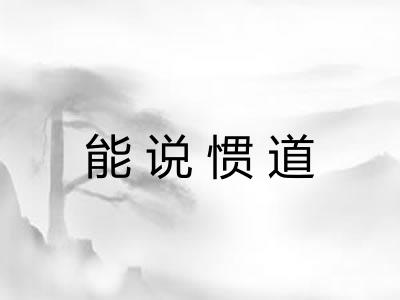 能说惯道