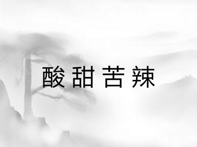 酸甜苦辣 酸甜苦辣