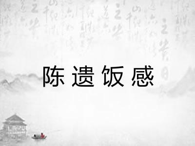 陈遗饭感