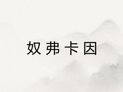 奴弗卡因 奴弗卡因