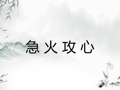 急火攻心 急火攻心