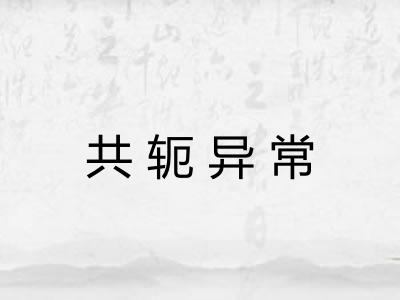 共轭异常 共轭异常