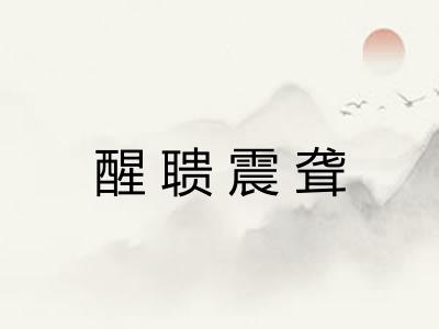 醒聩震聋 醒聩震聋