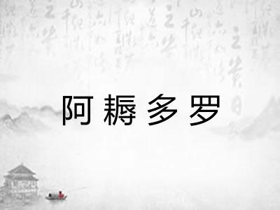 阿耨多罗 阿耨多罗