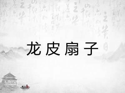 龙皮扇子 龙皮扇子