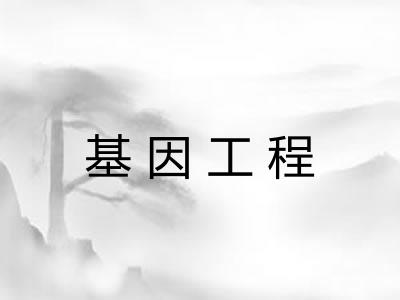 基因工程 基因工程