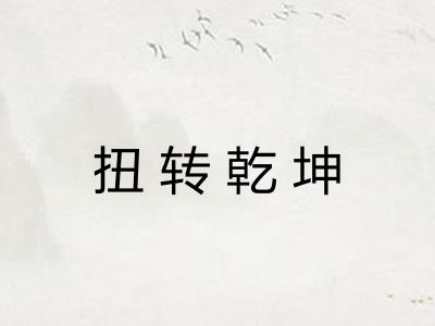 扭转乾坤 扭转乾坤