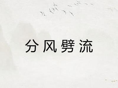 分风劈流