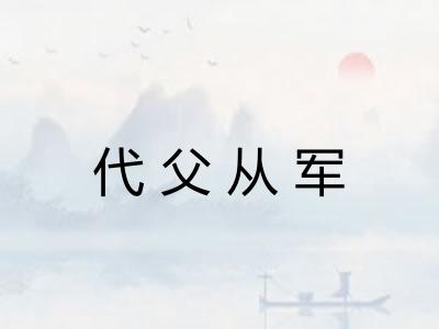 代父从军 代父从军