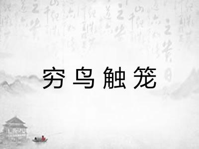 穷鸟触笼 穷鸟触笼