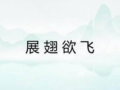 展翅欲飞 展翅欲飞