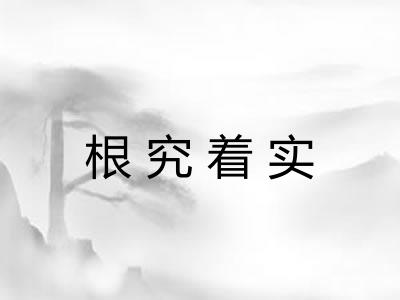 根究着实