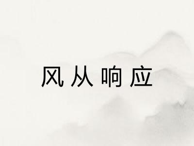 风从响应 风从响应