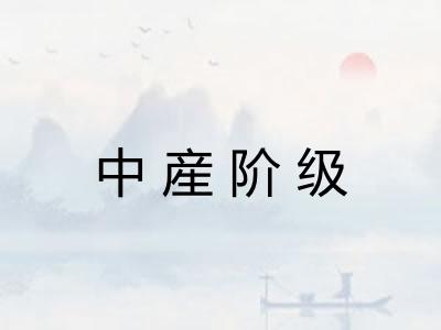 中産阶级