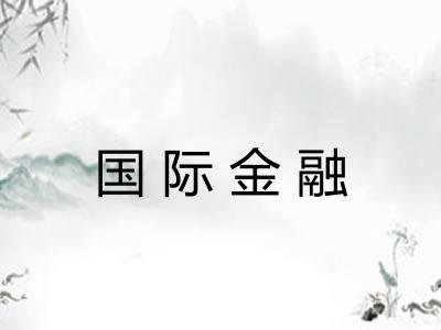 国际金融 国际金融