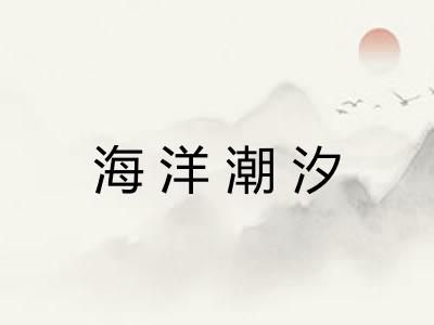 海洋潮汐 海洋潮汐