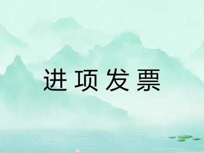 进项发票