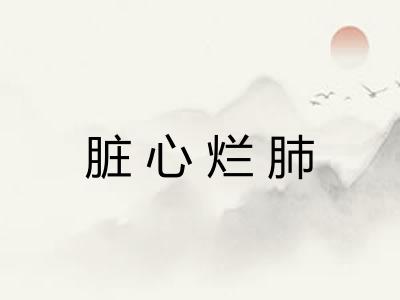 脏心烂肺 脏心烂肺