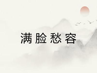 满脸愁容 满脸愁容