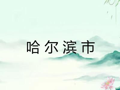 哈尔滨市 哈尔滨市