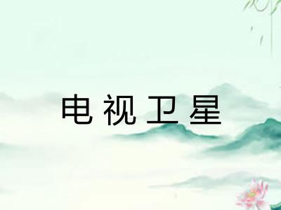 电视卫星 电视卫星