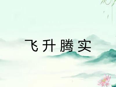 飞升腾实 飞升腾实