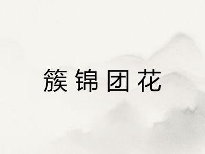 簇锦团花