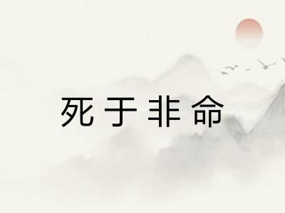 死于非命