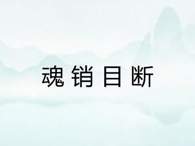 魂销目断