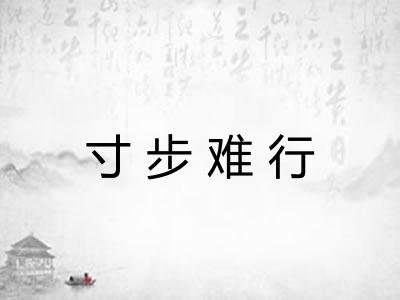 寸步难行