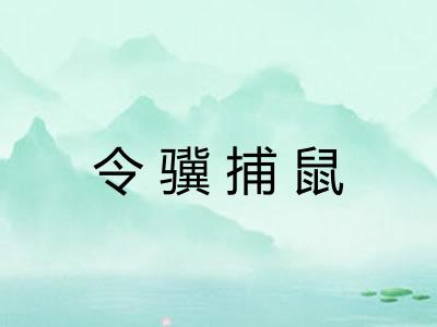 令骥捕鼠 令骥捕鼠