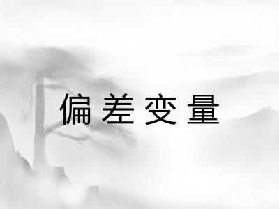 偏差变量
