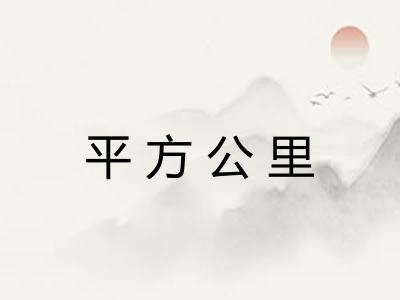 平方公里