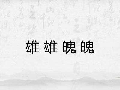 雄雄魄魄 雄雄魄魄