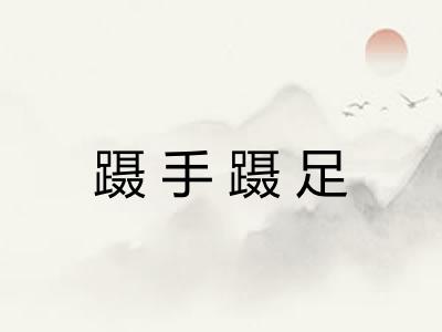 蹑手蹑足 蹑手蹑足