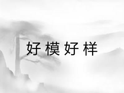 好模好样
