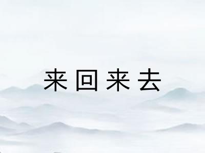 来回来去