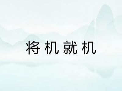 将机就机 将机就机