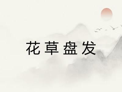 花草盘发 花草盘发