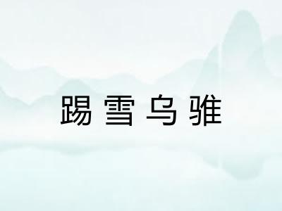 踢雪乌骓 踢雪乌骓