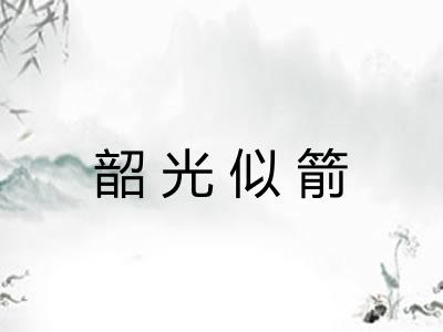 韶光似箭 韶光似箭