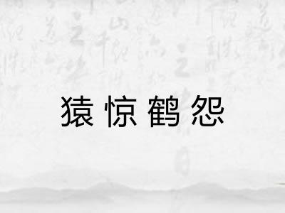 猿惊鹤怨 猿惊鹤怨